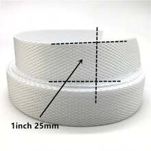 1pc 5yards 25mm PP Webbing Strap Canvas Polyester Ribbon For Knapsack Strapping Bags Crafts DIY Belt Bag Dog Accessories - Pick Colors - View 3