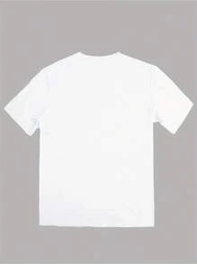 Men's "I'm The Birthday King" Golden Crown Graphic Tee - Casual Crew Neck Short Sleeve, Lightweight Polyester Summer Shirt, Party Clothing|Crown Motif Shirt|Glossy Finish, Birthday Shirt - 白色 - 查看 3