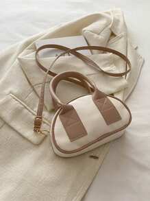 Niche Bowling Shape Bag For Girl, Fashion Summer Stylish Shell Design Crossbody Handbag