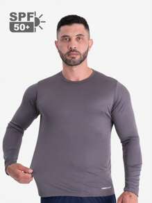 KIT 3 Thermal T-Shirt UV Protection 50+ Men's Long Sleeve Top Second Skin For Physical Activity - 彩色 - 查看 3
