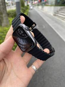 1 pieza Correa de silicona compatible con Apple Watch de 38mm, 40mm, 41mm, 42mm, 44mm, 45mm, 46mm, 49mm para Apple Watch Series 10/9/8/7/6/5/4/3/2/1/SE2/SE/Ultra2/Ultra