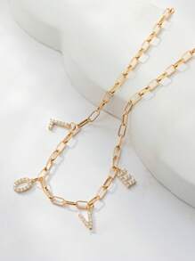 18K Gold Plated Ladies' Necklace With Personalized Name Pendant | Elegant And Fashionable | Comes With Gift Box Packaging | Ideal For Festivals, Birthdays, Anniversaries | Gifts For Couples, Wives, Mothers, Friends