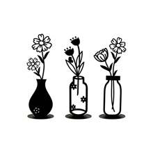 1 lọ trang trí bằng sắt phong cách cổ điển, thiết kế tối giản, chậu hoa nhỏ đa năng, trang trí cửa sổ, đồ trang trí kim loại để bàn sáng tạo, thích hợp cho phòng khách, tủ, phòng ăn và kệ TV, món quà lý tưởng cho gia đình, bạn bè và đồng nghiệp - thích hợp cho trong nhà và ngoài trời, trang trí ngày lễ - màu đen - Xem 12