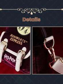 Harry Potter Series Tote Crossbody Bag Is A Lightweight Everyday Portable Casual Crossbody Bag ,Harry Potter Backpack For Women Men Large Capacity Backbag Hogwarts School Britain Bag Crossbody Shoulder Bag Y2K Style