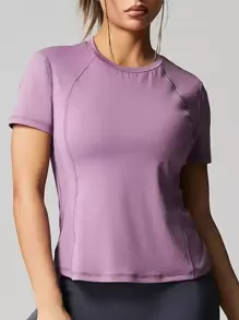 Damen Mesh atmungsaktives Kurzarm T-Shirt, Fitness Workout Gym Sport schnell trocknendes Top, Yoga Laufen Trainings Top, lässig locker sitzende Bluse für den täglichen Gebrauch im Sommer