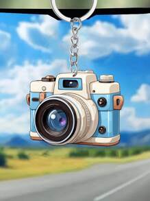 1x camera-stijl 2D acryl hanger kan worden gebruikt als multifunctionele sleutelhanger, auto-interieur bedel, decoratieve cadeau-accessoires, doe-het-zelf rugzak hanger, waardoor het een perfect cadeau is voor speciale mensen.