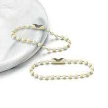 50 cái/lô 12cm Chuỗi hạt bi sắt nhiều màu phù hợp với móc chìa khóa Móc chìa khóa Búp bê Nhãn tay Thẻ kết nối Tự làm đồ trang sức - 50 chuỗi - Xem 8