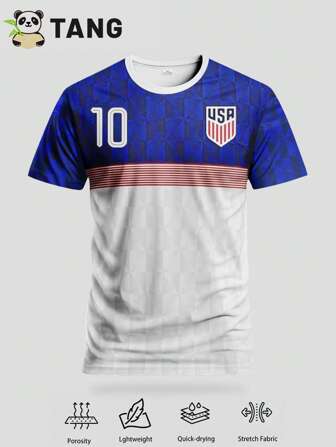 男友风格男士足球球衣，舒适透气的运动衫，适合足球比赛或团队活动