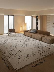 Rug 200X300cm Modern Abstract Geometric Loop Pile Washable Soft Bohemian Large Non-Slip Non-Shedding Rug For Bedroom Dining Room Farmhouse Nursery Home Office Mat. - Light Grey - View 9