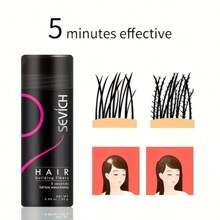 sevich Hair Building Fibers, Hair Thickening Fibers Kit, 3pcs Set Hair Thickening Powder With Applicator - Instantly Thicker Hair Care Product For All Hair Types,Perfect Festival Gift Set - 黑色 - 查看 4