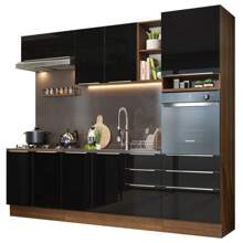 MADESA Baker's Racks - Brown and Black - View 2