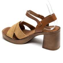 Women's Solid Color Square Toe Simple High Heels, Casual For Daily Wear Stylish High Heels - Camel - View 3