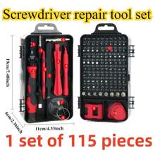 46 piezas Juego de herramientas de reparación automotriz multifuncional, incluye juego de llaves de trinquete, zócalos, 1/4" de accionamiento, barras de extensión de acero al cromo vanadio, para mantenimiento de automóviles y uso doméstico - Estructura enchapada en acero