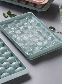 1pc Pink Ice Cube Tray, 33 Grids With Lid, Refrigerator Ice Making Tool, For Chilling Beverages, Random Color Ice Cube Tray, For Soft Ice Cubes, Valentine's Day Party, Home Decor, Home Gifts - Multicolor - View 10