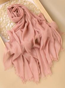 1pc High-Quality Solid Color Soft Breathable Viscose Headscarf, Suitable For Daily Wear With Robes Or Dresses - Multicolor - View 42