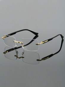 1 Cặp Kính Trong Suốt Không Gọng Unisex - Trong sáng - Xem 2