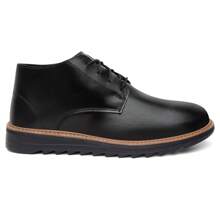 Kit Masculino 02 Pares De Bota Cano Médio Derby Amarração Solado Tratorado Acompanha Palmilha Brinde Numeração Especial 37 Ao 46 Cor Café Preto