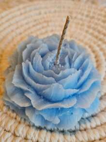 12 pzs velas peonia para recuerdo de fiesta, incluye caja, moño y etiqueta ideal para xv años, baby shower, cumpleaños
