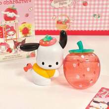 Sanrio Hello Kitty Strawberry Farm Plush Figurine Desktop Decor, Gift For Girls Birthday