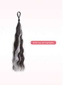 45cm Synthetic Self-Curling Ball Head Fake Hair Bundle Female Highlight DIY Bun Increase Hair Volume Flower Bun