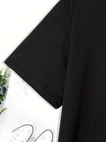 Spider  Estampado Camisetas De Hombre  Manga Corta De Dibujos Animados verano cuello redondo Casual Negra Blanca Playeras De Hombre - Negro - Ver 5