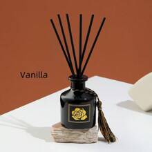 1 bottiglia/2 bottiglie Set diffusore di profumo senza fiamma, include 1 nappina e 6 bastoncini di bambù, ideale per la decorazione di casa e hotel