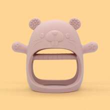 1pc Silicone Baby Teether, Teething Toy - Non-Dropping, Perfect Gift For Newborns For Easter, Thanksgiving, Christmas