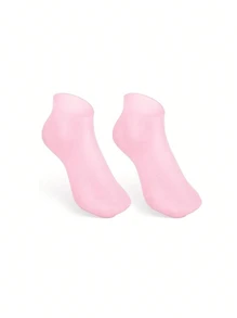 2 Stücke Silikon Feuchtigkeitsspendende Fußsocken für trockene, rissige Füße Fußpflege Socken Massage Feuchtigkeitsspendende Gel Socken Pediküre Socken Tool, Geschenk