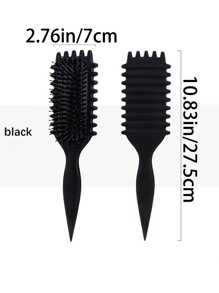 1 pieza Peine, hecho de tallos de nailon y trigo sarraceno, es un regalo perfecto para el Día de San Valentín. Presenta una función de masaje y se puede usar tanto en cabello seco como húmedo para desenredar y alisar el cabello sin nudos. Compacto y conveniente, fácil de transportar