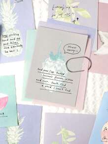 80张韩国简约便笺本，水果园系列，适合日记、办公书写 - 彩色 - 查看 7