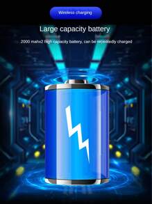 Pompa per gonfiaggio pneumatici per auto senza fili, compressore d'aria portatile, pompa per pneumatici per auto, motocicletta, bicicletta, con manometro e luce