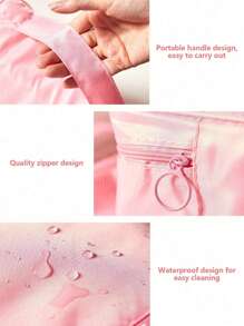 1pc Airplane Hanger Organizer Bag, Large Capacity For Narrow Hotel Bathroom, Outdoor Camping, Convenient Storage. Multi-Functional Compartments For Toiletries, Cosmetics, Lotions And More Summer Travel, Vacation Home Bathroom Decor Holiday Bathroom Accessories Back To School - Multicolor - View 10