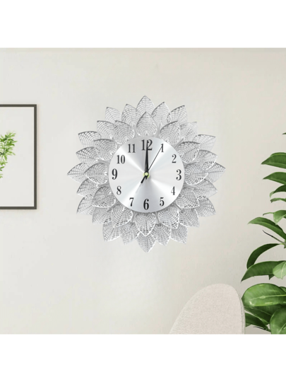 1pc Moderne Silent Metal Wand Klok (33CM/13 Inch) AA Battery Powered ative Clock, Stylish Living Room/Dining Room/Bedroom/Study Mounted Ideal Home ation Birthday Graduation Room Bedroom Dormitory Back To School Surprise Supplies view 4