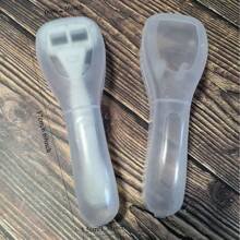 1 pieza Estuche portátil para guardar la rasuradora, caja transparente a prueba de agua y polvo para mujeres - Blanco - Ver 7