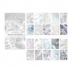 20 Sheets Shimmery INS Style Decoration Paper, Sunlight Reflection Series, For Scrapbooking DIY Crafts Background Material,School Supplies,Back To School
