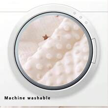 1pc Soft & Comfortable Boucle Stroller Blanket, Thickened Non-Slip Stroller Pad, Suitable For Crib & Bassinet, Reversible
