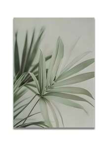 1/3Pcs, Unframed, High Quality Print Painting, Modern Style, Green Leaves, Botanical Natural Scenery, Creative Trio, Wall Art Poster, Home Decoration, Suitable For Living Room, Sofa, Bed, Hallway, Bedroom, Bathroom, Office, Perfect Art Gift
