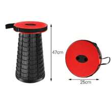 Taburete plegable portátil telescópico asiento camping telescópico ajustable al aire libre rojo, taburete plegable camping taburete asiento pesca senderismo al aire libre, silla plegable taburete plegable para casa camping jardín, taburete telescópico camping pesca silla plegable portátil