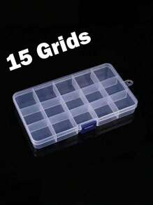 1pc Multifunctional Small Item Compartment Storage Box, Waterproof And Detachable, Suitable For Storing Jewelry, Nail Art Accessories, Screws And Tools