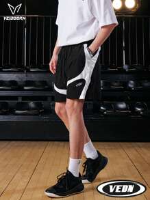 veidoorn 1 pieza Pantalones cortos deportivos para hombre VEDO, pantalones cortos para baloncesto, entrenamiento y carrera, de tela de malla ligera, pantalones cortos de verano [V251120]