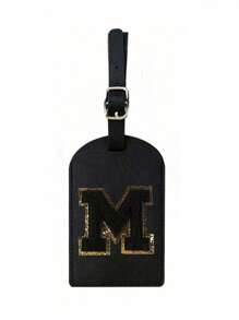 A-Z Initial Luggage Tag, TSA Approved Suitcase Tag With Privacy Cover And Name Card, Travel Essentials For Backpack, Travel Bag, Luggage, Travel Gear, Back To School, Fitness, School Supplies, Holiday, Camping, Vacation, Luggage Tag, Travel Accessories, Travel Essentials - Black - View 26