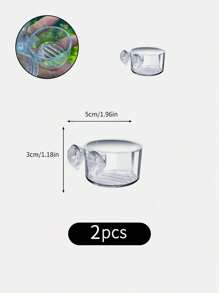 Plastic Fish Tank Decoration Cup, Suitable For Loading Small Stones And Food