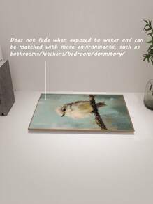 动物帆布墙艺术印刷品，精致的笔触，可爱的小鸟出现在墙上，无框海报印刷，送给朋友装饰房间的礼物，高品质防水防褪色材料 - 彩色 - 查看 6