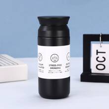 1 件 350ML/12oz 新款日式 304 不锈钢直身双层真空隔热咖啡杯，便携学生简约直杯，时尚女士水瓶 - 多色 - 查看 9