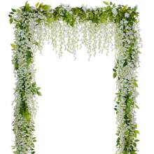 1/3pcs Romantic Artificial Flowers Centerpieces Plastic Tofu Pudding Rattan Leaves Vine Sweet Potato Leaves Bouquet Fake Plants For Wedding Room Home Hotel Party Event New Years Gifts Handheld Flower Arrangement For Valentine's Day Wedding/Home/Bedroom/Living Room/Table Decoration/Bride's Bouquet/Outdoor Garden Birthday Graduation