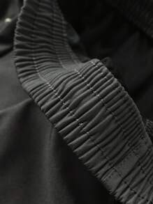 Plus Size Men's Loose Casual Lightweight Knee Length Basketball Shorts, Suitable For Summer