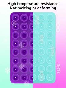 40pcs Silicone Double-Sided Suction Cup Phone Holder - Non-Slip Suction Cup Sticker, Self-Adhesive Suction Cup Pad, Mobile Phone Non-Slip Sticker, Power Bank Back Sticker Compatible With IPhone, Android Phone, Gift For Birthday, Family, Friends Phone Stand, Phone Accessories - Clear - View 11