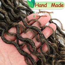 Goddess Faux Locs Crochet Hair 18Inch For Women, Long Goddess Locs Crochet Hair, Boho Style Locs, River Locs Crochet Hair With Curly Ends