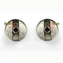2 Pcs 6MM Gas Hob Knobs Silver Cooker Hob Knobs Universal Gas Stove Knobs Metal Gas Hob Switch For Kitchen Cooker Gas Stove Oven Cooktop