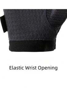 1 双骑行/健身手套，男女通用举重露指透气防滑减震手套